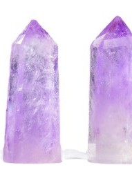 天然紫水晶 水晶柱 六稜單尖柱 擺件