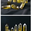 天然黃水晶 水晶柱 六稜單尖柱 擺件