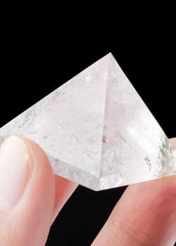 天然白水晶 金字塔 白水晶塔擺件