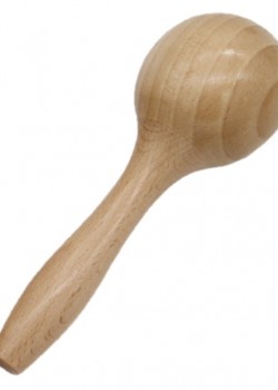 15CM 兒童櫸木木質 圓頭沙錘 maraca (單個裝)