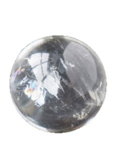 天然水晶球 原石 透明白水晶 擺件 2CM