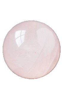 天然水晶球 原石粉水晶 擺件 2CM
