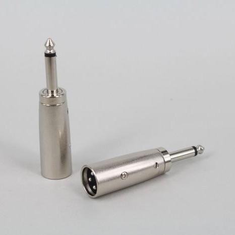 單聲道 6.5 JACK 頭 轉卡農音頻 公/母 轉接頭