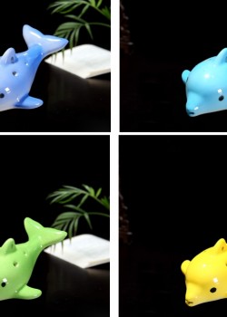 6孔中音C調 陶笛 海豚款