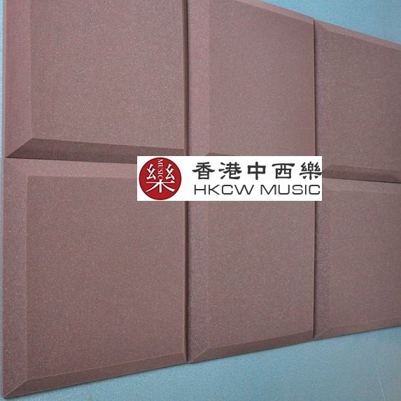 6CM 方磚形 平面 帶背膠 隔音 吸音棉 50X50CM