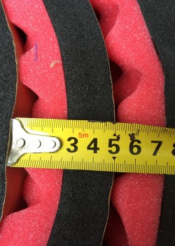 1米X1米 5CM 厚 复合 帶背膠 隔音 波浪棉 