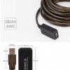 USB 2.0 數據 信號放大延長線 帶IC芯片延長線 5米長