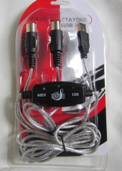 USB MIDI 轉換 傳輸線 MIDI CABLE 連接線 連接MIDI 數碼鋼琴 電子鼓