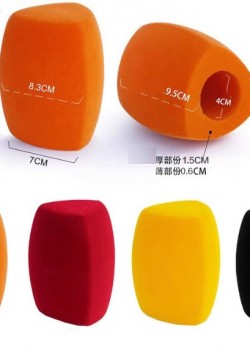 三角形 加厚海綿 咪套 咪罩