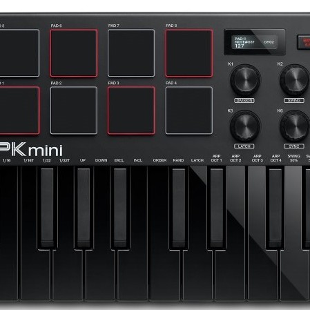 AKAI MPK Mini MK3 MIDI KEYBOARDS BLACK 黑色特別版 