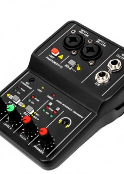 Q12 電腦手機音效卡 sound card 錄音混音器 小型 Mixers