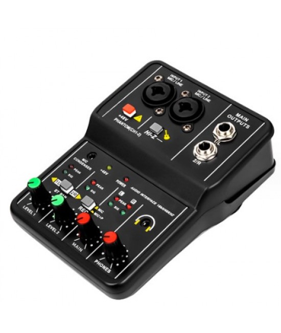 Q12 電腦手機音效卡 sound card 錄音混音器 小型 Mixers