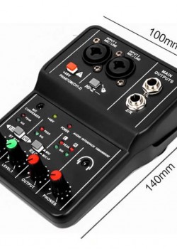 Q12 電腦手機音效卡 sound card 錄音混音器 小型 Mixers