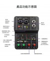 Q12 電腦手機音效卡 sound card 錄音混音器 小型 Mixers