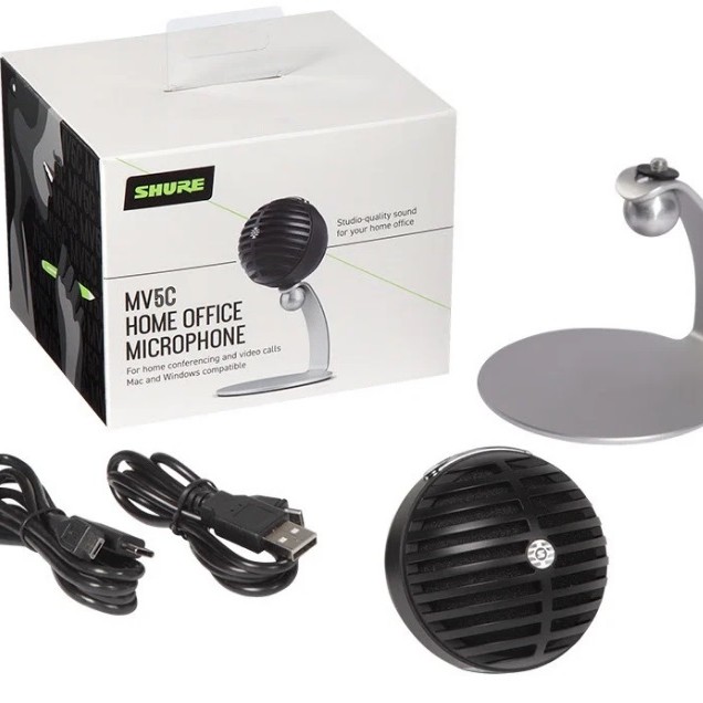 Shure MOTIV MV5C Condenser Mic 家庭辦公電腦用麥克風