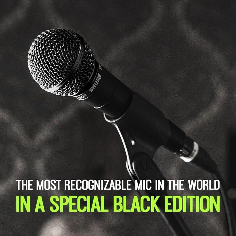 Shure SM58 BLACK edition microphone SM58-BLK