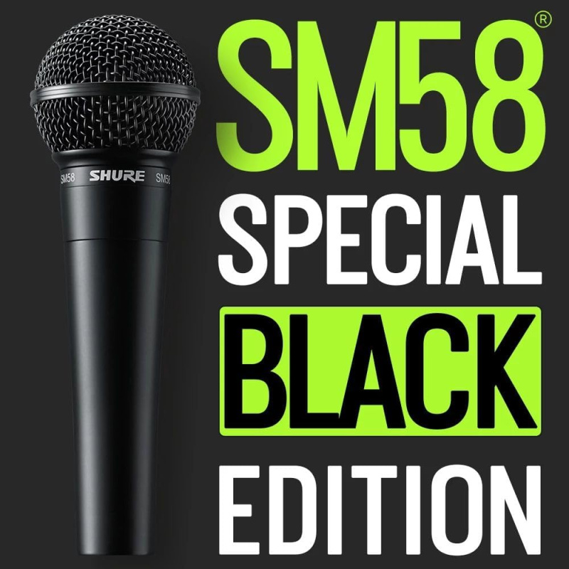 Shure SM58 BLACK edition microphone SM58-BLK