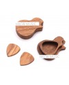 結他 木製撥片 結他型 撥片盒套裝 Wooden PICK