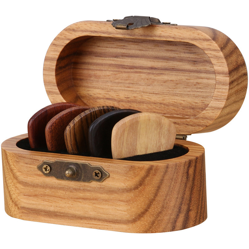 結他 木製撥片 連撥片 木製收納盒套裝 Wooden PICK