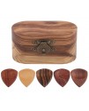 結他 木製撥片 連撥片 木製收納盒套裝 Wooden PICK