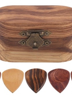 結他 木製撥片 連撥片 木製收納盒套裝 Wooden PICK