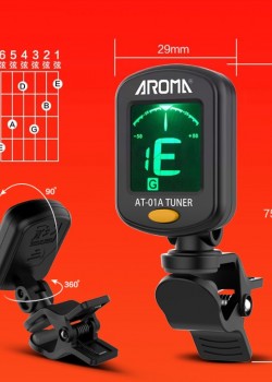 AROMA AT-01A 夾式 結他調音器 Tuner