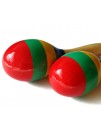 20CM 兒童木質 四色大沙錘 maraca (單個裝)