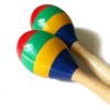 20CM 兒童木質 四色大沙錘 maraca (單個裝)