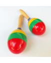 20CM 兒童木質 四色大沙錘 maraca (單個裝)