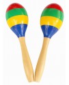 20CM 兒童木質 四色大沙錘 maraca (單個裝)