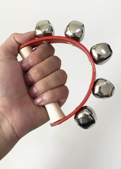 半圓弧形 5鈴 手搖鈴