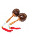28CM 椰殼大沙錘 Coconut Maracas (一對)
