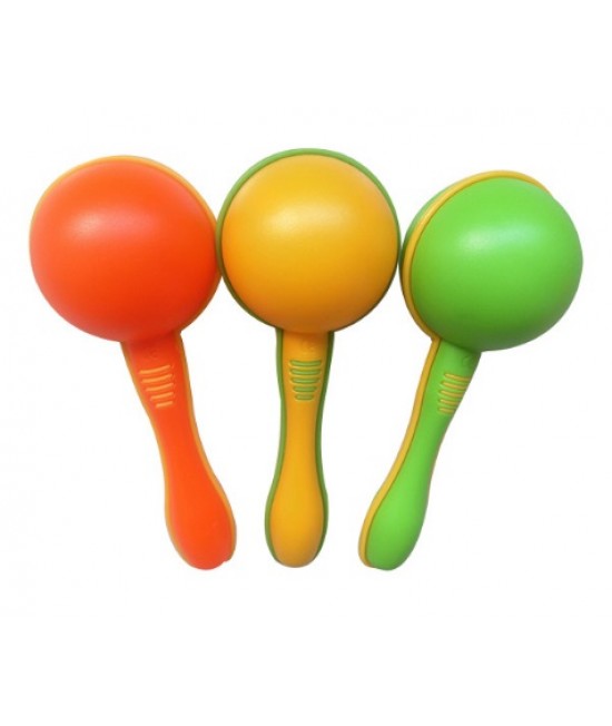 16CM 兒童圓頭 塑膠沙錘 maraca (單個裝) 16CM 兒童圓頭 塑膠沙錘 maraca (單個裝)