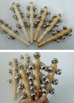 木製 13鈴 棒鈴 手搖鈴