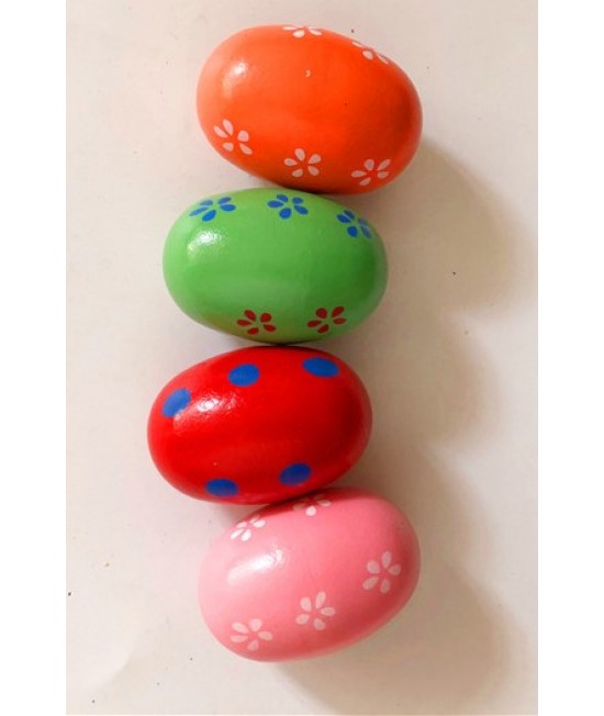木製 彩色沙蛋 (單個裝) 木製 彩色沙蛋 (單個裝)