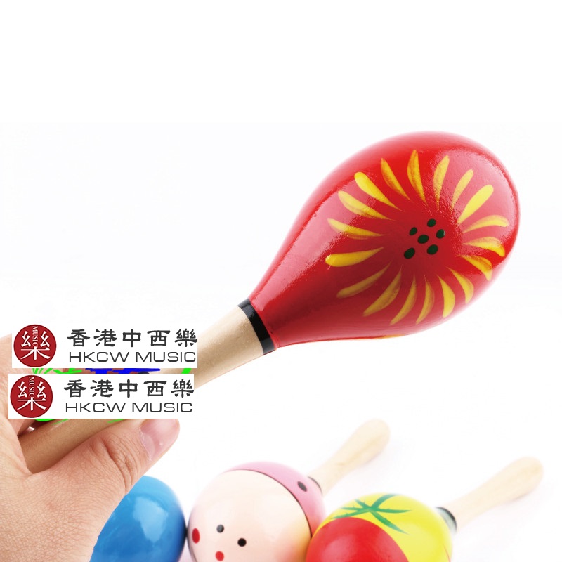 19CM 兒童木質 大沙錘 maraca