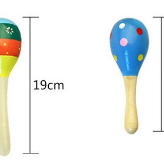 19CM 兒童木質 大沙錘 maraca