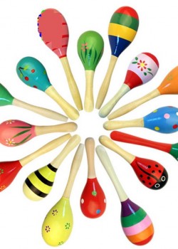 11CM 兒童木質 小沙錘 maraca