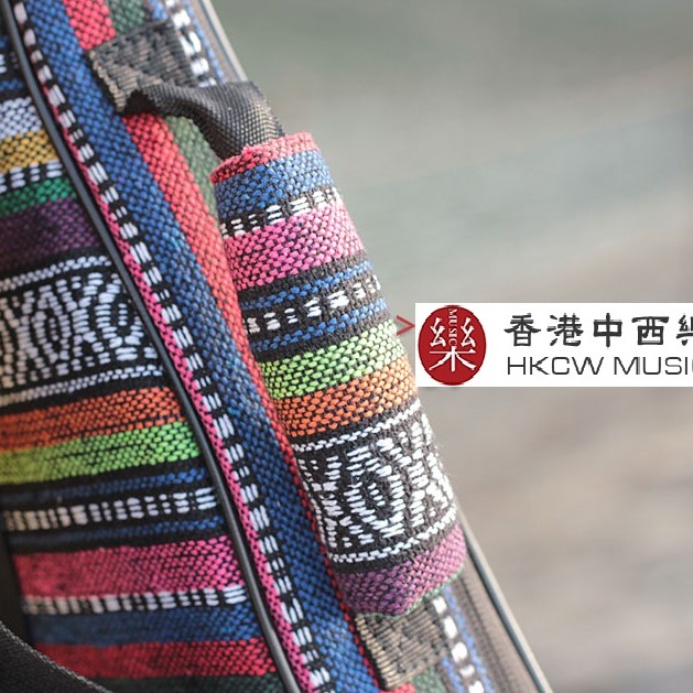 民族刺繡款-雙肩加厚小吉他棉袋