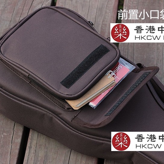 簡約純色款-雙肩加厚小吉他棉袋