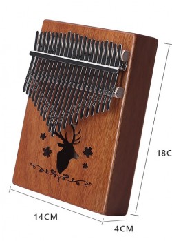 K21K 21音 馴鹿款 便携卡林巴 桃花芯木拇指琴 KALIMBA 