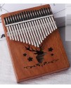 K21K 21音 馴鹿款 便携卡林巴 桃花芯木拇指琴 KALIMBA 