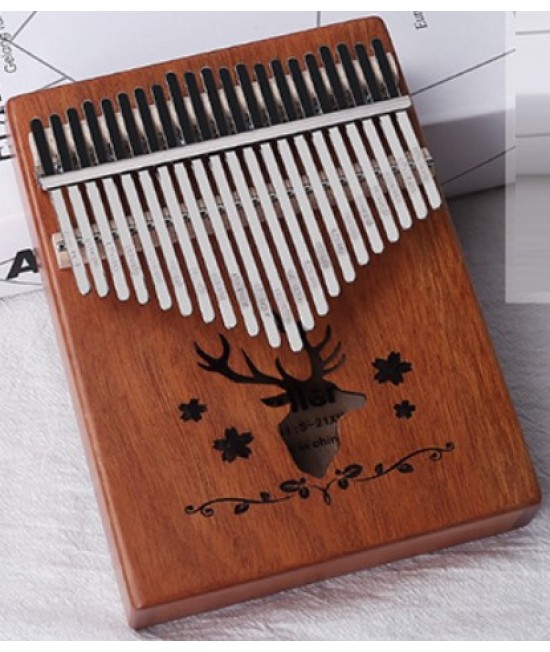 K21K 21音 馴鹿款 便携卡林巴 桃花芯木拇指琴 KALIMBA 