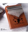 K21K 21音 馴鹿款 便携卡林巴 桃花芯木拇指琴 KALIMBA 