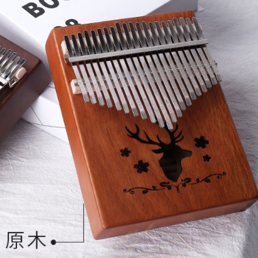 K21K 21音 馴鹿款 便携卡林巴 桃花芯木拇指琴 KALIMBA 