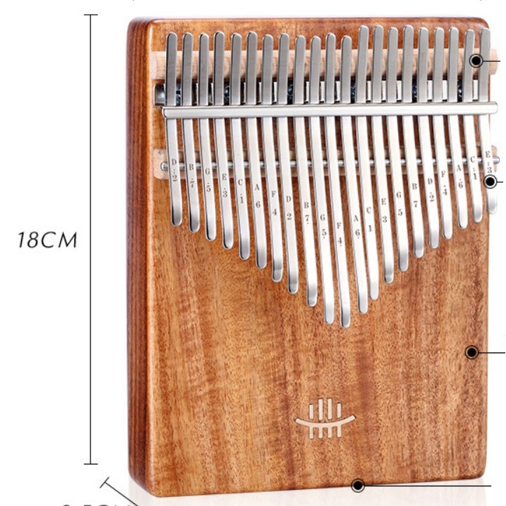 K21 21音 便携卡林巴 桃花芯木拇指琴 KALIMBA 