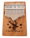 K17 17音 馴鹿款 便携卡林巴 桃花芯木拇指琴 KALIMBA 