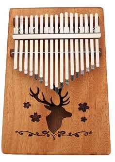 K17 17音 馴鹿款 便携卡林巴 桃花芯木拇指琴 KALIMBA 