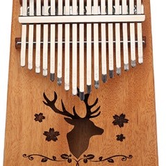 K17 17音 馴鹿款 便携卡林巴 桃花芯木拇指琴 KALIMBA 