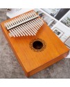 K17 17音 歐式花款 便携卡林巴 桃花芯木拇指琴 KALIMBA 
